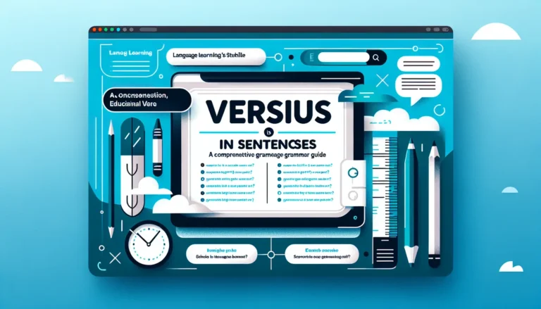 “Versus” in Sentences: A Comprehensive Grammar Guide
