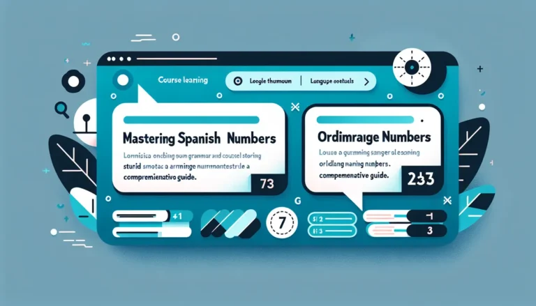 Spanish Ordinal Numbers