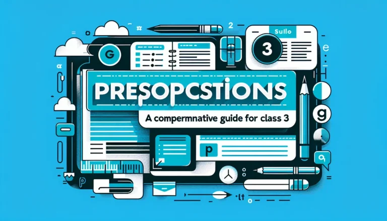 Prepositions for Class 3