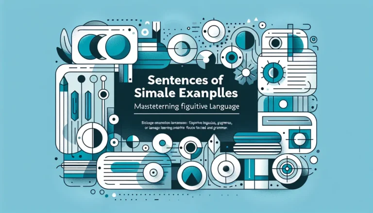 Sentences of Simile Examples: Mastering Figurative Language