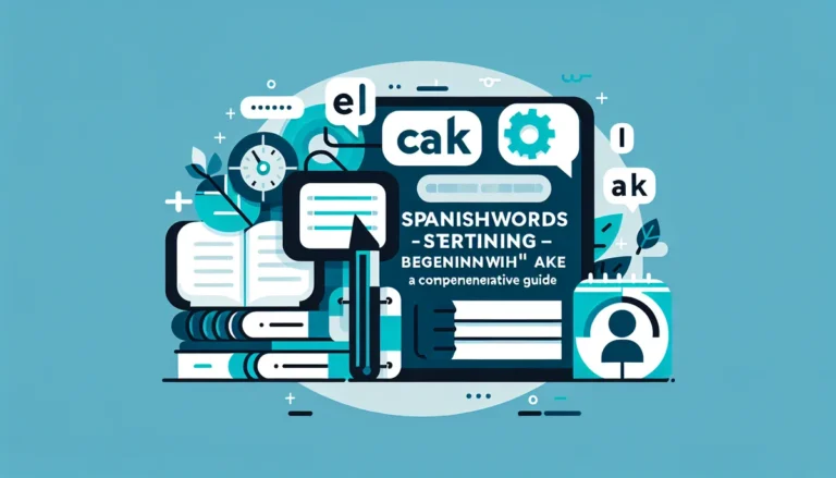 Spanish Words Starting with “Ak”