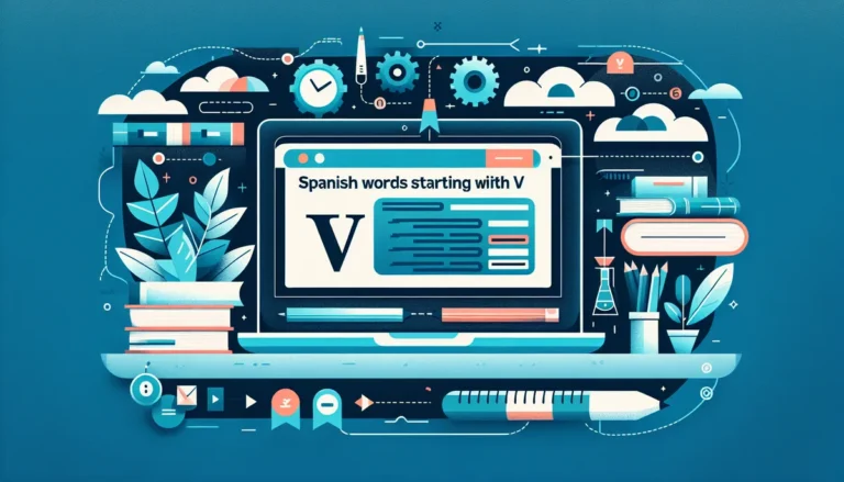 Spanish Words Starting with V