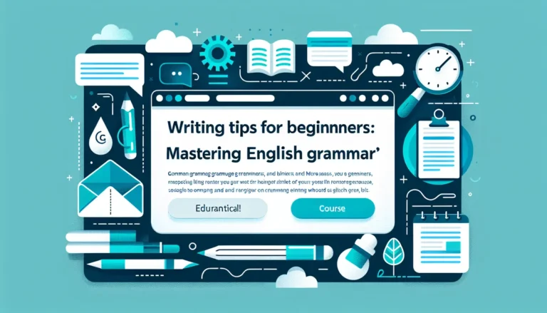 Writing Tips for Beginners: Mastering English Grammar