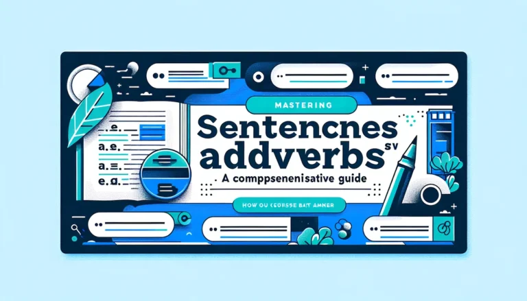 Sentences with Adverbs