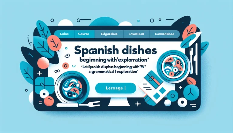 Spanish Dishes Beginning with ‘W’: A Grammatical Exploration