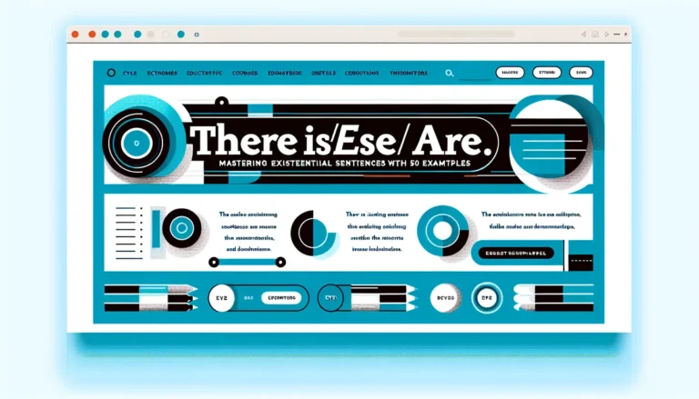 There Is/There Are: Mastering Existential Sentences with 50 Examples