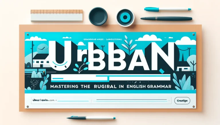 Urban: Mastering the Opposite of Rural in English Grammar