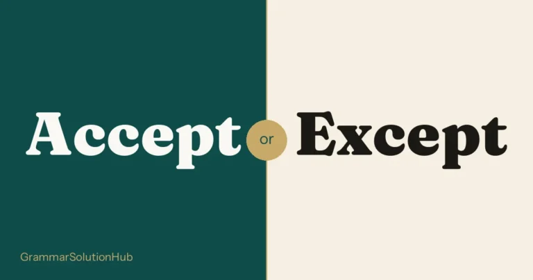 Accept and Except side by side