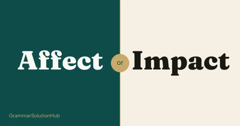 Affect and Impact side by side