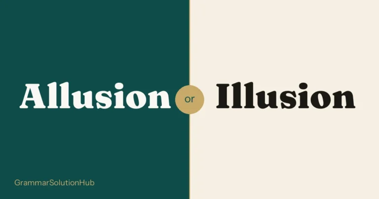 Allusion and Illusion side by side