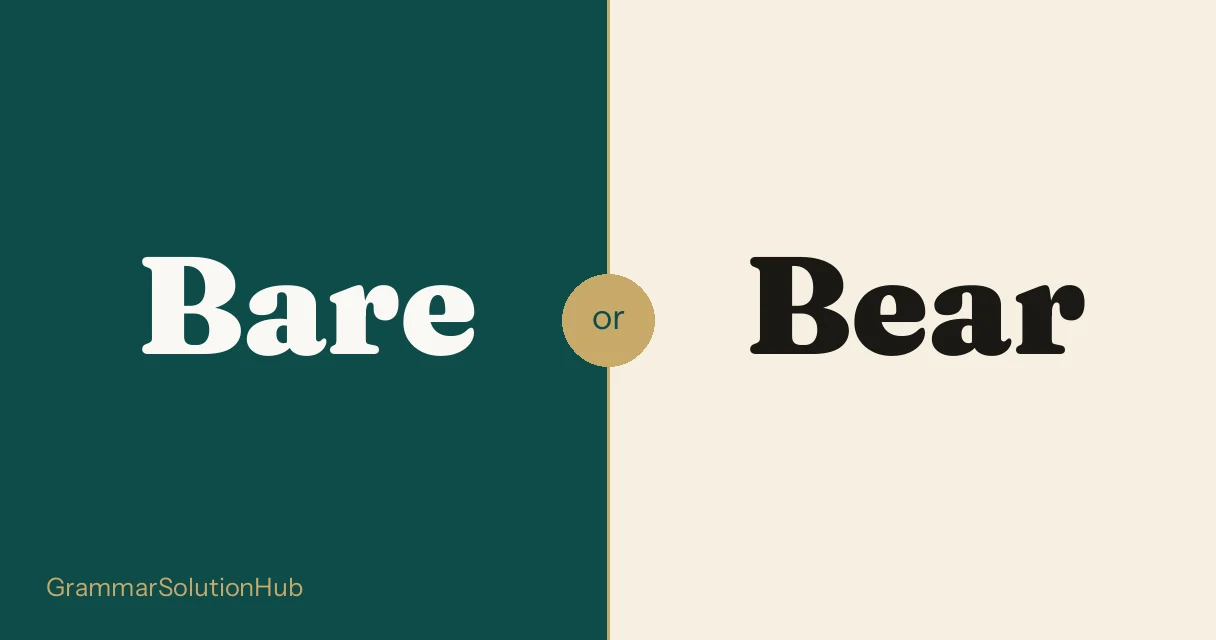Bare and Bear side by side