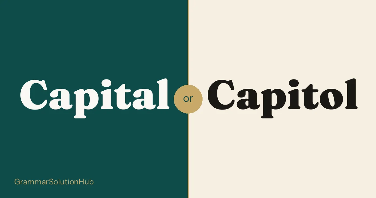 Capital and Capitol side by side