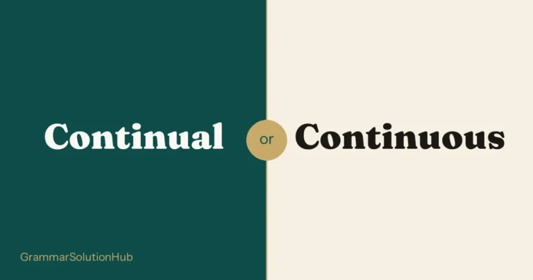 Continual and Continuous side by side
