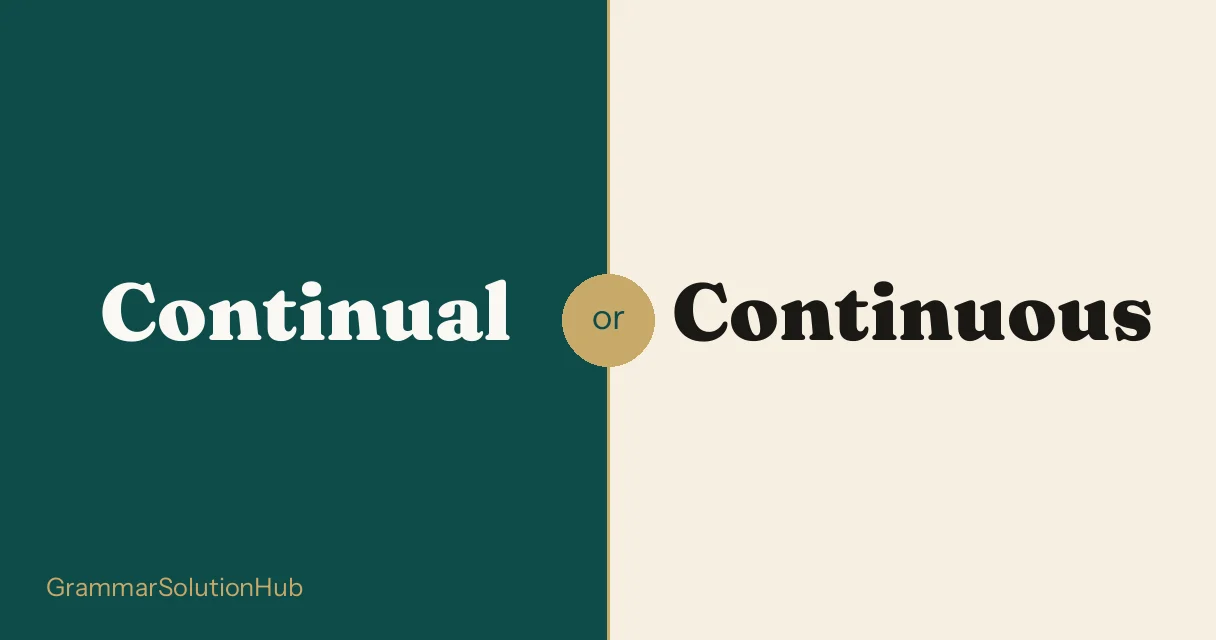Continual and Continuous side by side