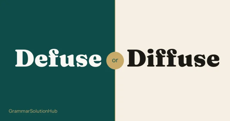 Defuse and Diffuse side by side