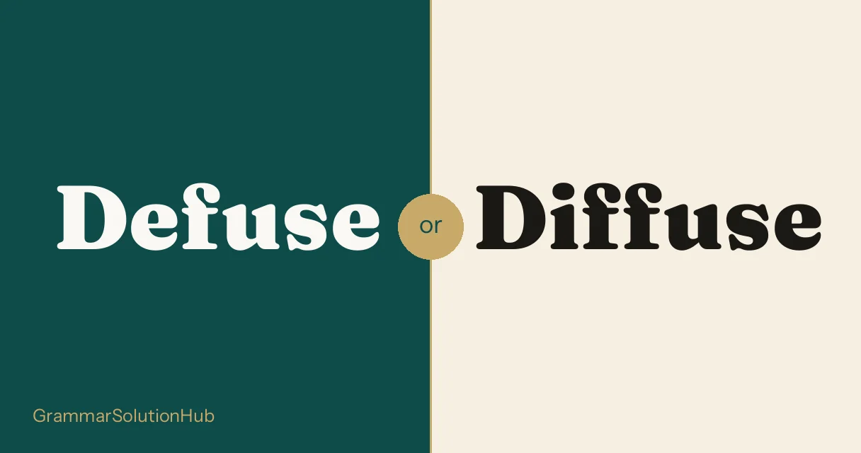 Defuse and Diffuse side by side