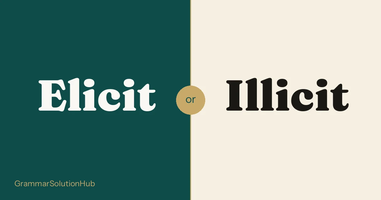 Elicit and Illicit side by side