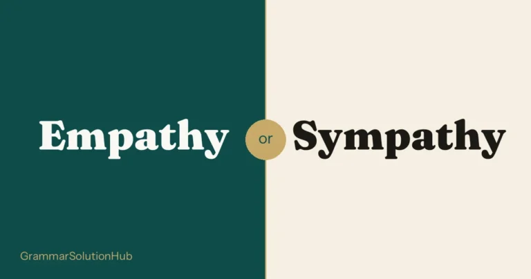 Empathy and Sympathy side by side