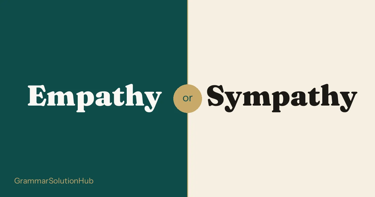 Empathy and Sympathy side by side