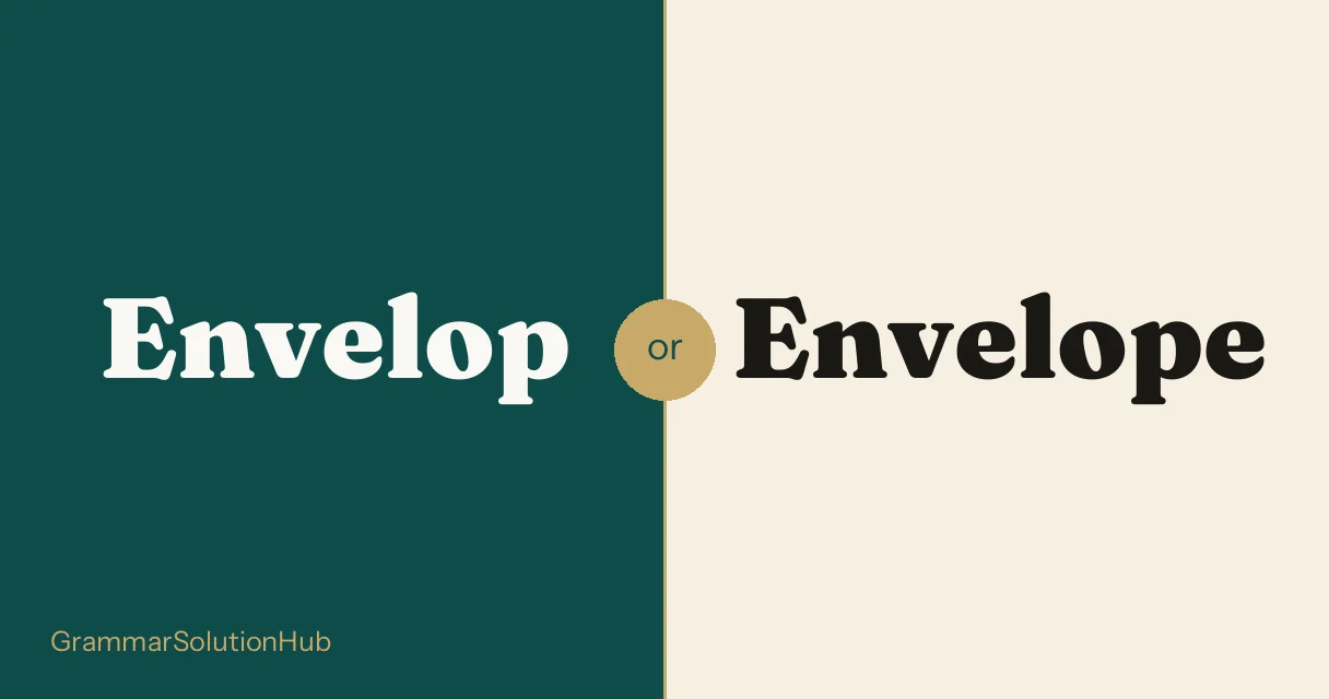 Envelop and Envelope side by side