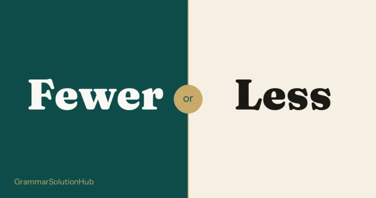 Fewer and Less side by side