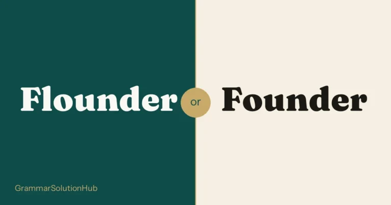 Flounder and Founder side by side
