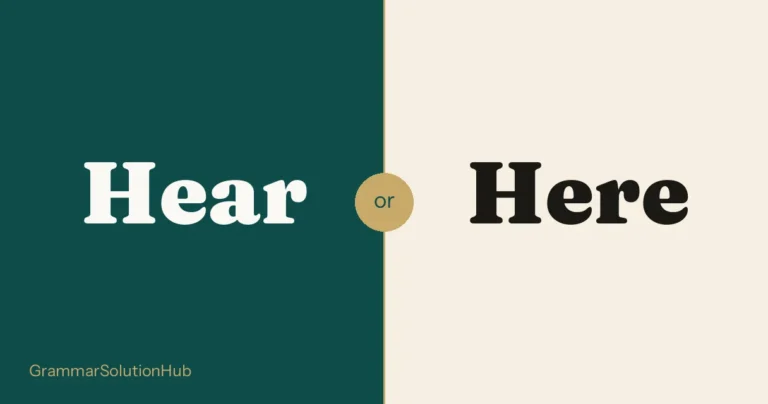 Hear and Here side by side
