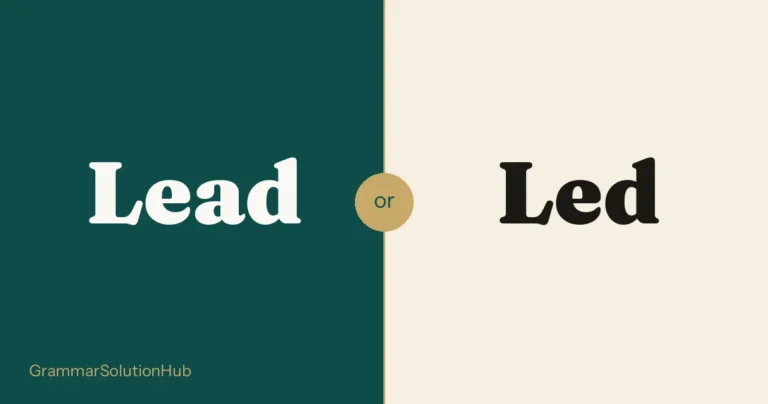 Lead and Led side by side