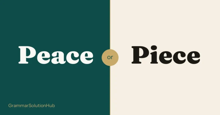 Peace and Piece side by side