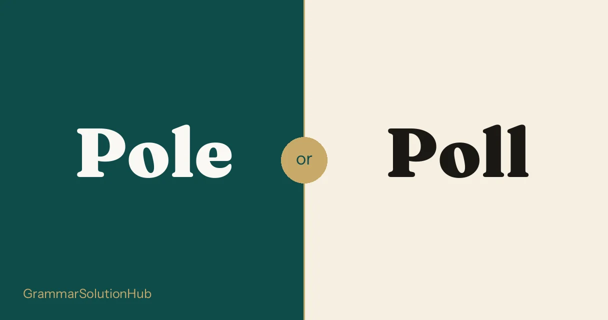 Pole and Poll side by side