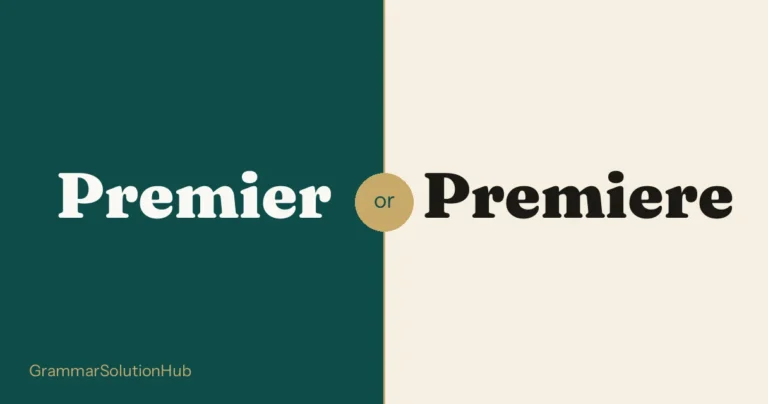 Premier and Premiere side by side