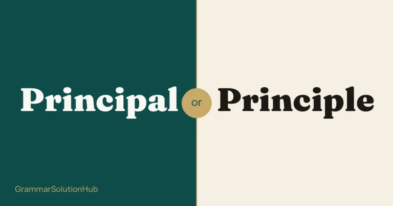 Principal and Principle side by side