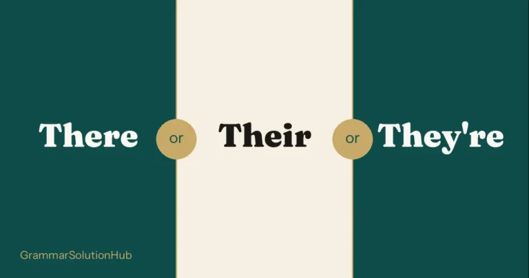 There and Their and They're side by side