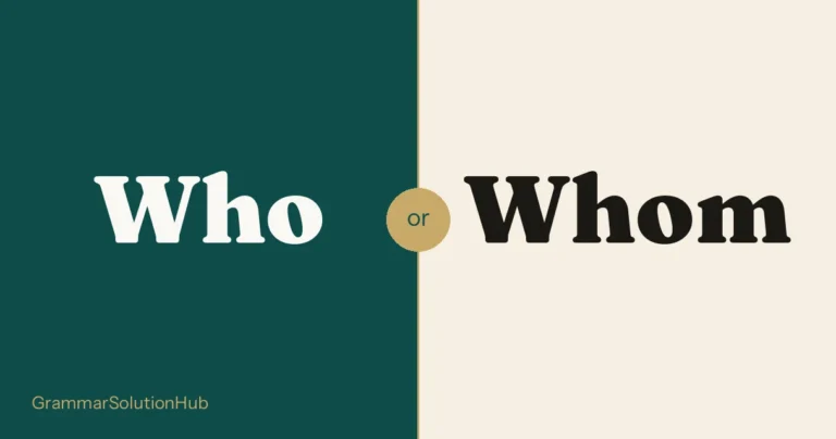 Who and Whom side by side