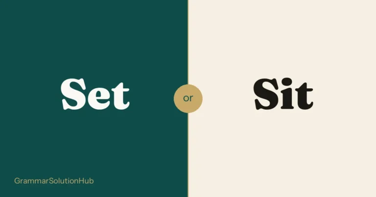 Set and Sit side by side