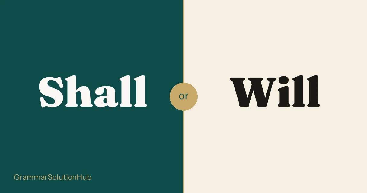 Shall and Will side by side