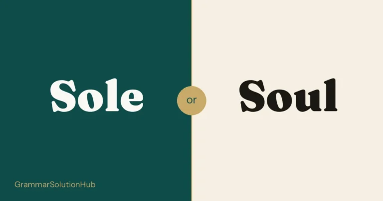 Sole and Soul side by side