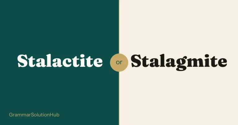 Stalactite and Stalagmite side by side