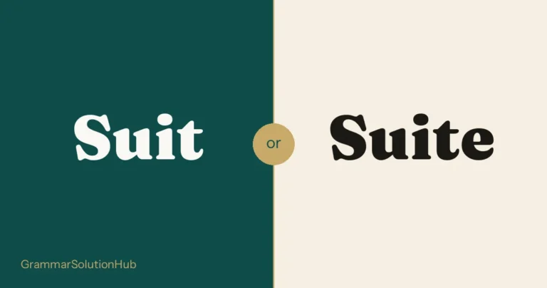 Suit and Suite side by side